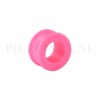 Tunnel siliconen double flared roze 19 mm