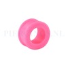 Tunnel siliconen double flared roze 22 mm
