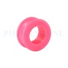 Tunnel siliconen double flared roze 24 mm 13 mm dik